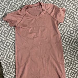 Pink Lululemon Swiftly Tech Short Sleeve